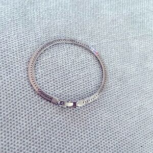 Elegant silver herringbone  chain Bracelet
